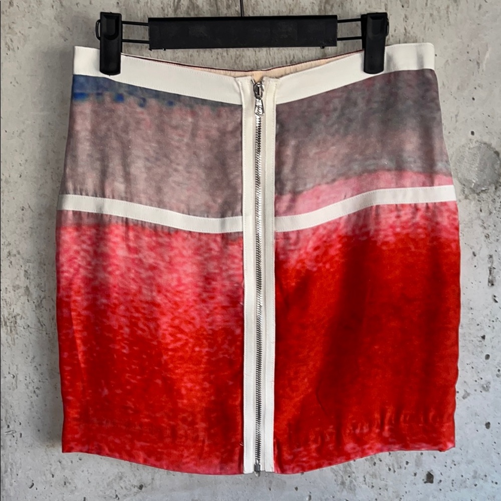 Rag & Bone Stylish Red and Gray Women's Skirt